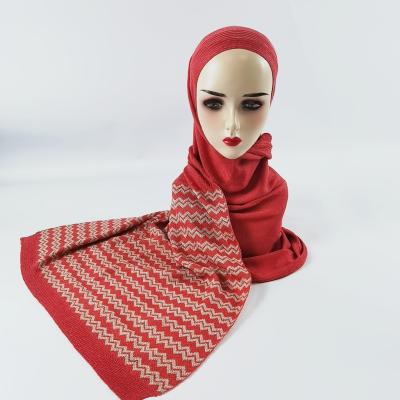 China Classical High Quality Muslims Hijab Solid Color Composited Scarf Autumn And Winter Cotton Dress.scarf for sale