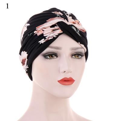 China Islamic Dress.scarf Women Hat Ruffle Cover Hair Loss Islamic Head Hats Femme Cancer Chemo Beanie Turban Muslim Wrap Scarf Other Scarfs for sale