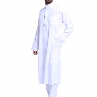 China Dubai QUICK DRY Arab Islam Men Jubba Thobe Muslim Clothing Sets Long Robe 2 Pieces Set Tops And Pants Muslim Saudi Arabian Sets Wear Sets for sale