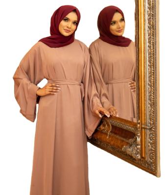 China Anti-wrinkle Ramadan Muslim Hijab Dress Abayas For Women Abaya Dubai Turkey Islam Clothing Kaftan Long Robe Hijab Dress for sale