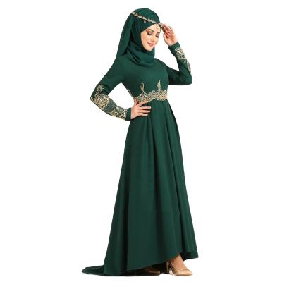 China New Season High Quality One Piece Abaya Turkish Women Anti-Wrinkle Muslim Dress Hijab Islamic Clothing Dress Made Embroidered Dubai for sale