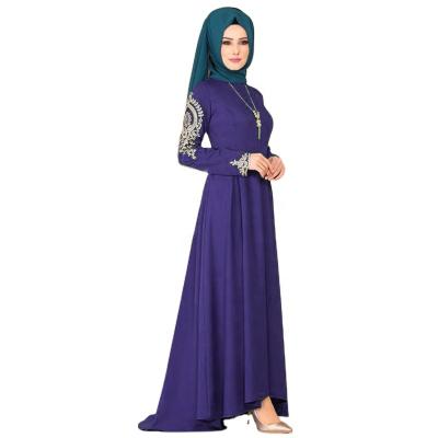 China Muslim Anti-Wrinkle Robe Big High Waist Swing Dress Plus Size Hijab Dresses For Women Wedding for sale