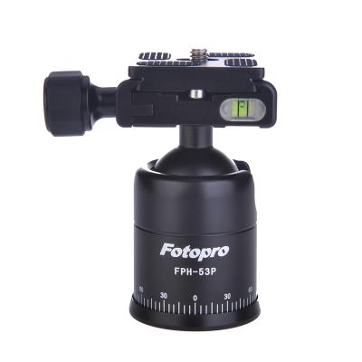 China Fotopro Professional Ball Head Camera Tripod Ball Head Tripod Camera Ball Head With Quick Release Plate 1/4