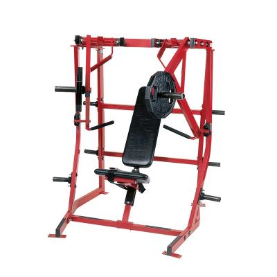 China 2021 fitness equipment DFT-T003 hammer strength commercial style commercial style drop press machine lat press trainer red for sale