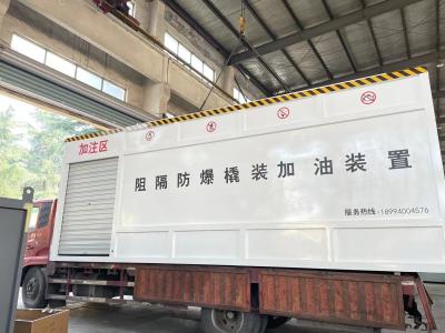 China Contenedor de 14 mm de espesor Estación de servicio de combustible 50m3 Recarga de gas móvil en venta