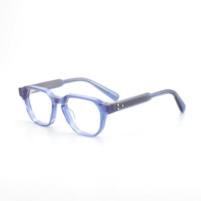 China Hot Sale Luxury Acetate Optical Glasses Decoration Eye Protection Frames Square Acetate Optical Frames for sale