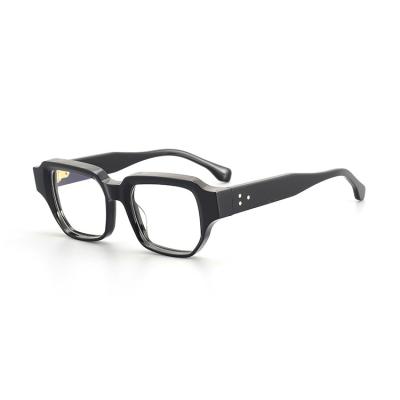 China Fashionable Frames Acetate Optical Glass Frame High Quality Eyeglass Decoration Monocle Optical Glasses Frames for sale