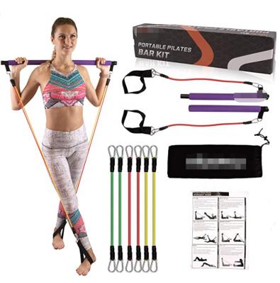 China ONE STAR Bar Kit With Resistance Band, Adjustable Pilates Exercise Stick Pilates SPORT Pilates Bar for sale