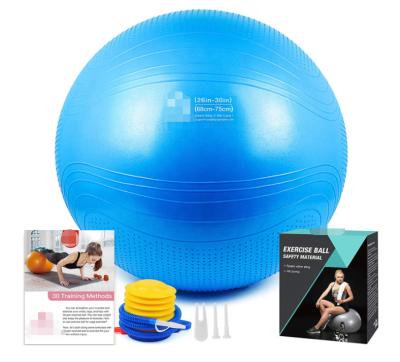 China ONESTARSPORTS 65cm Non-Toxic Non-Toxic and Anti-Shatter Comfortable Massage Yoga Ball, Yoga Balance Ball with Pump for sale