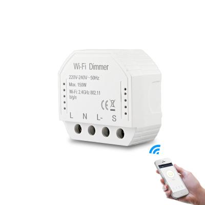 China Universal Smart APP Lifetimer LED Timer DIY WiFi Breaker Dimmer Remote Control Smart Lamp Switch Works with Alexa Smart Speaker MS-105 for sale