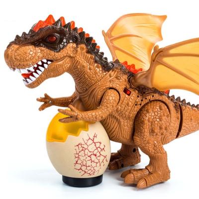 China Children's toy cartoon electric dinosaur model toy with lamp best-selling toy 33*28*23CM for sale