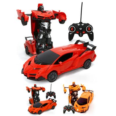 China Hot Selling RC Hobby 1:16 LED Car Radio Control Deformed Remote Control Toys for sale