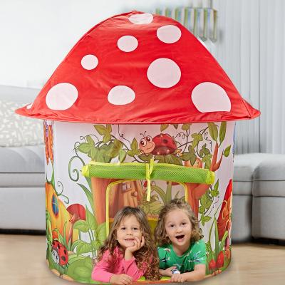 China Foldable Cute Baby Kids Mushroom Play House Kids Play Tents Best-Selling Toys 112*138*90cm for sale