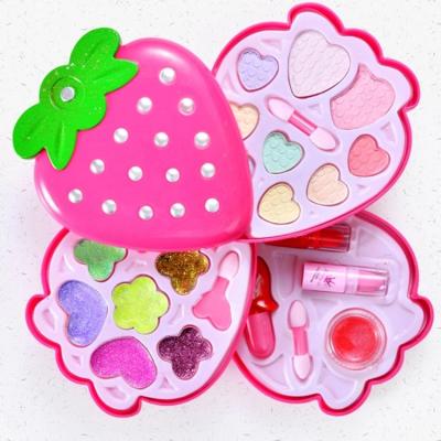 China High Quality Strawberry Makeup Kit Cosmetic Set Toy Makeup Kit For Kids Girls Toy Maker 10.5*4.5*12CM for sale