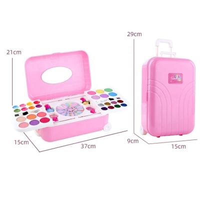 China Party Water-soluble Princess Nail Polish Make Up Suitcase Kits Kids Play House Kids Makeup Cosmetics 71*34*86CM for sale