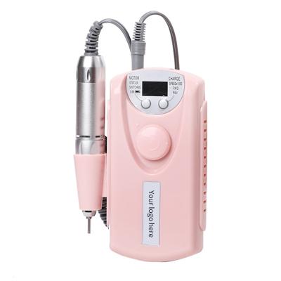 China Rechargable Electric Nail Drill Manicure 30000 RPM Prefessional Nail Plastic Drill Nail Drill Machine Tools Machine for sale