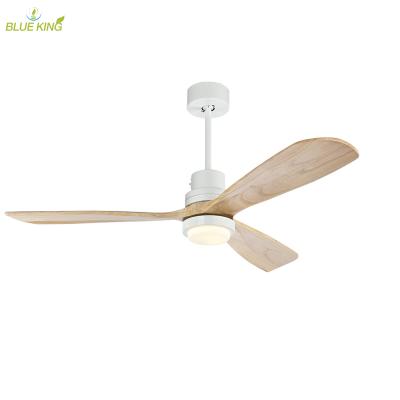 China 42 Inch Modern Industrial Led Wood Ceiling Fan Light With Remote Control Indoor Dining Room DC Ceiling Fan Chandelier for sale