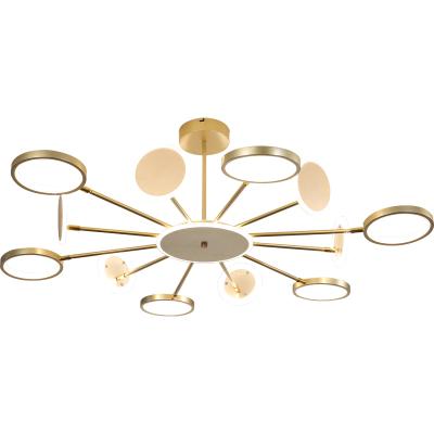 China Contemporary High Quality Luxury Villa Apartment Staircase Foyer Led Ceiling Chandeliers Hotel Gold Home Hanging Lighting Fixture for sale