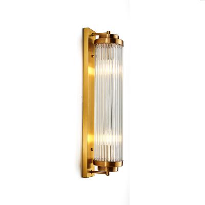 China Modern Convertible Living Room Bedroom Wall Light Personality Shape Glass Wall Light Clear for sale