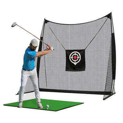 China High tenacity nylon fabric backyard swing golf chipping net for driving training practice indoor golf hitting cage target net for sale