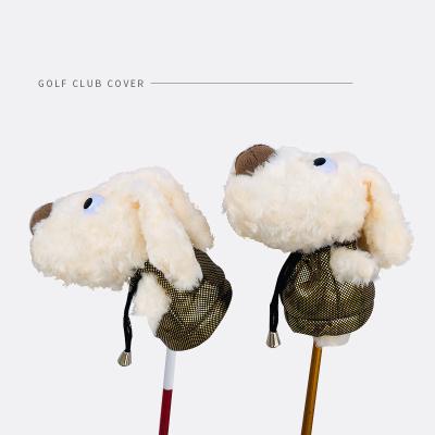 China Wholesale Golf Club Headcover Plush Dogs Head Dogs Head Cover Funny Cute Golf Wooden Club Covers Custom Made No. 1 for sale