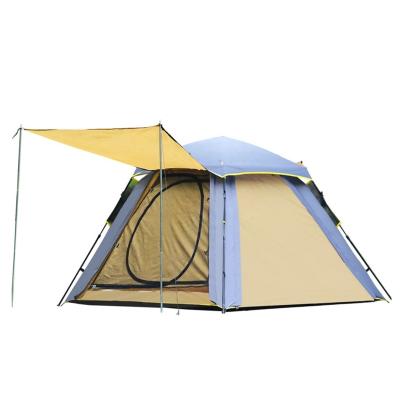 China Rainproof Wholesale Summer Equipment 4 Person Camping Wild Rise Large Camping Tent for sale