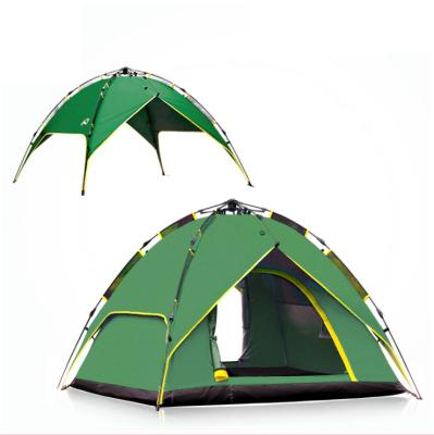 China High quality rainproof classic 3 to 4 person family camping tent with two doors for sale