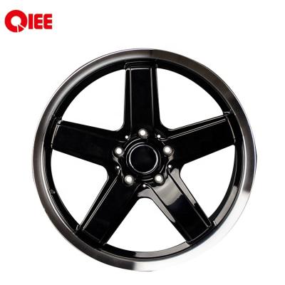 China Q53 ALLOY 5*130 Black Edge Five Star Forged Car Wheels For Benz for sale