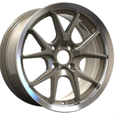 China Modern Desgin Customized Size Forged 17 Inch 4 Hole Car Rims Alloy Wheel Spokes Wheel Rim 4x100 4x114.3 16 Inch for sale