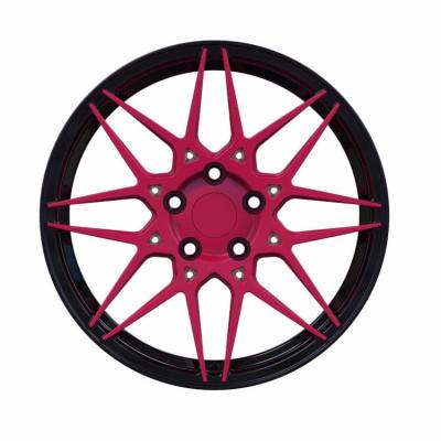 China ALLOY Customized Size Customized Pink 15inch 5x114.3 Alloy Car Wheel Steel Rims for sale