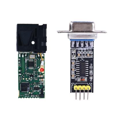 China Smallest Area / Volume Mini RS232 TTL Pythagoras Measurement Cheap High Hrecision Laser Distance Sensor Module for sale