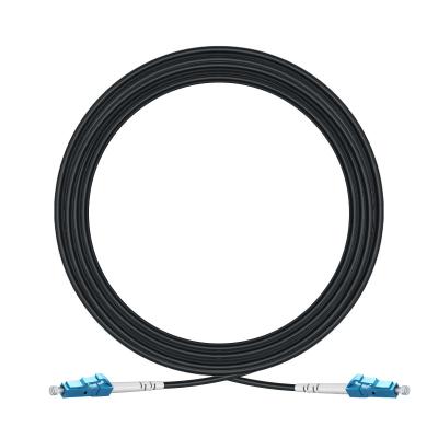 China FTTX FTTH TPU Single Mode G652D G657A LC-LC Single Mode Connector 9/125 Armored Fiber Optic Patch Cord for sale