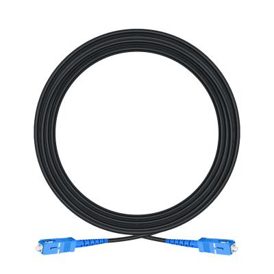 China FTTX FTTH TPU Single Mode G652D G657A FC LC Single Mode SC ST Connector 9/125 Armored Fiber Optic Patch Cord for sale