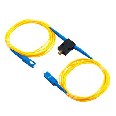 China FTTX FTTH 0-60dB Fiber Optic Online Adjustable Attenuator With SC Connector for sale