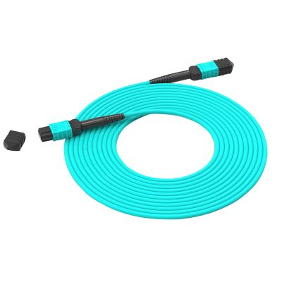 China FTTH Factory Direct Fiber Optic Jumper Cable Om 4 Om3 Mpo-Mpo Core Pre-terminated Patch Cords 8 12 24 for sale