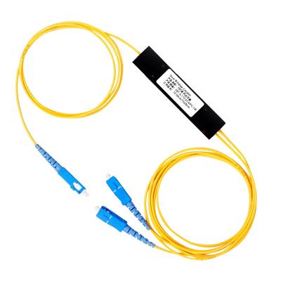 China GPON FTTH FIBER OPTIC ABS UPC/RPA ABS Box PLC Fiber Splitter Single Mode ABS Module PLC 1*2 Splitter for sale