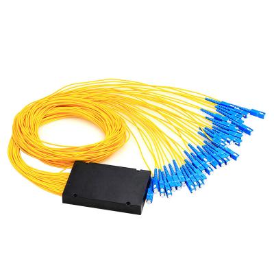 China FTTH 1X32 PLC Splitter Fiber Optic PLC Splitter SC/UPC Connector Fiber Optic Box Splitter for sale