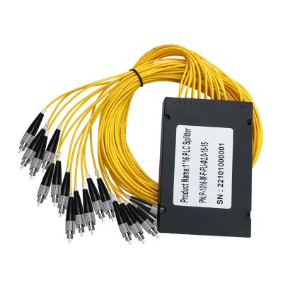 China FTTH 1X16 PLC Splitter FC/UPC Fiber Optic Splitter 1X4 1X8 1X32 ABS BOX Splitter for sale