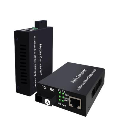 China 10/100M Media Converter Fiber Optic Media Converter Single Mode Single Mode Fiber Media Converter Z1F1E-25KM A/B for sale