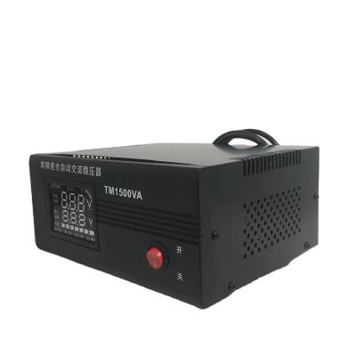 China JIW TM1500VA Automatic AC Voltage Stabilizer Regulator 220V 230V AVR Power Manager for sale