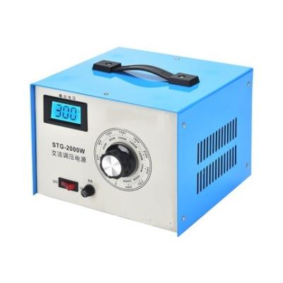 China Electrical Equipment STG 2000W Single Phase 0v to 300v 220V Voltage Regulators Adjustable Automatic Stabilizers for sale