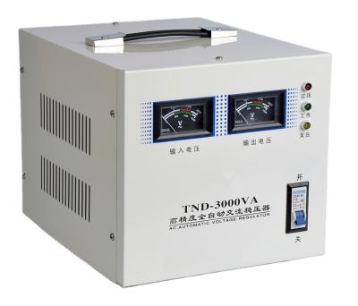 China TND3000 Electrical Equipment Servo Motor Control Stabilizer Automatic Voltage Regulator3000W for sale