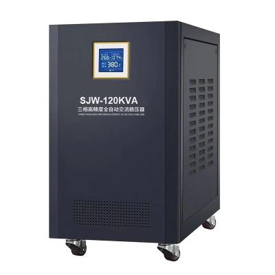 China Electrical Equipment 120kva Three Phase Full Automatic Voltage Regulator 380v Stabilizer For Industrial Equipment Protection for sale