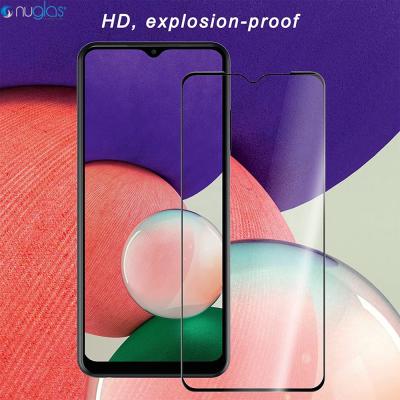 China Clear Tempered Glass Oleophobic Clear Coating 9H 3D Full Coverage Screen Protector For Samsung A22 5G glass film for sale