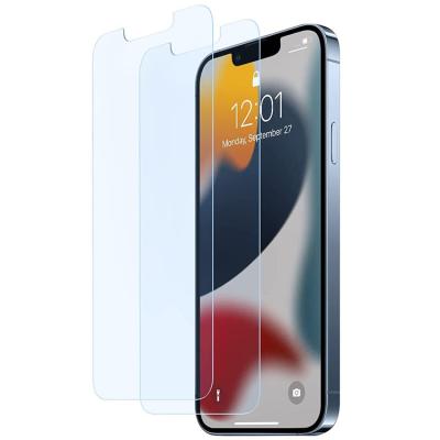 China 2.5d Anti Blue Screen Protector For iPhone 13 Mini Tempered Glass 0.3mm Mini Light Blue Premium Anti Glass Screen Protector Real For iPhone 13 Mini for sale