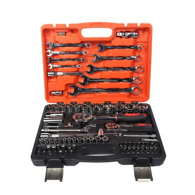 China Auto Repair Socket Set 82pcs Automobile Tools Ratchet Spanner Wrench Combination Car Repair Factory Kit For Mechanical for sale