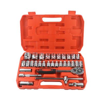 China DIY/Grinding Head Ratchet Wrench Socket Tool Kit 32pcs Ratchet Wrench Socket Set Combination Kit For Car Repair for sale