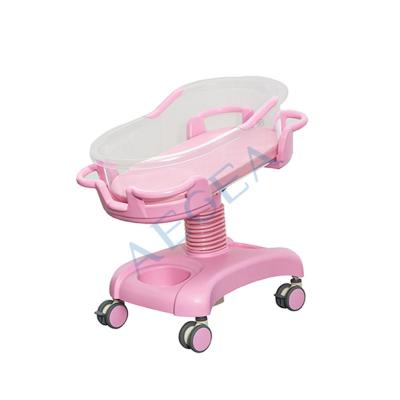 China Easy Cleaning AG-CB011 CE Approved ABS Plastic Height Adjustable Bed Baby Cradle for sale