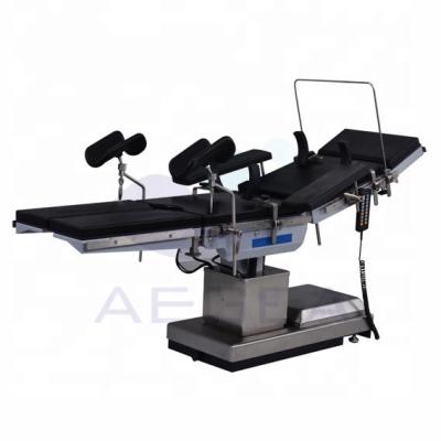 China Yes Compatible AG-OT008 C Electric Hydraulic Arm Surgery Medical Cabinet Patient Operation Table for sale