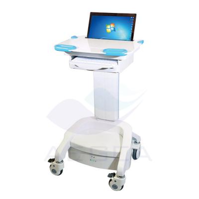 China AG-WT005 Traditional Advanced Adjustable Hospital ABS Medical Laptop Cart for sale